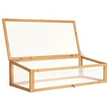 thumbnail of tectake Serre Châssis de Jardin pour Carré Potager 115 x 53 x 34 cm 115 x 53 x 34 cm Marron