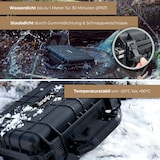 thumbnail of HMF ODK100 Outdoor-Fotokoffer, Transportkoffer mit Rasterschaumstoff, 27 x 24,5 x 13 cm