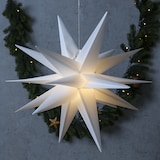 thumbnail of LED Weihnachtsstern 3D Leuchtstern Hängestern Timer 30cm für Außen