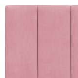 thumbnail of vidaXL Bettgestell mit LED-Leuchten Rosa 200x200 cm Samt