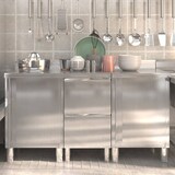 thumbnail of Armarios de cocina comercial 3 unidades acero inoxidable