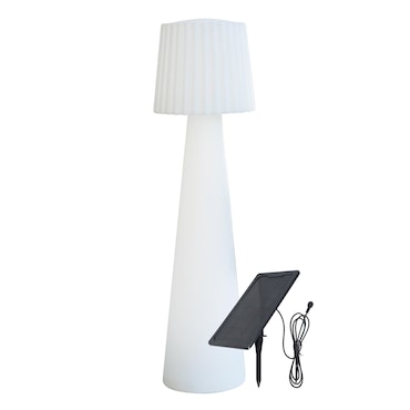 Lumisky Luminária de chão solar LADY RGB H110CM Polietileno Branco