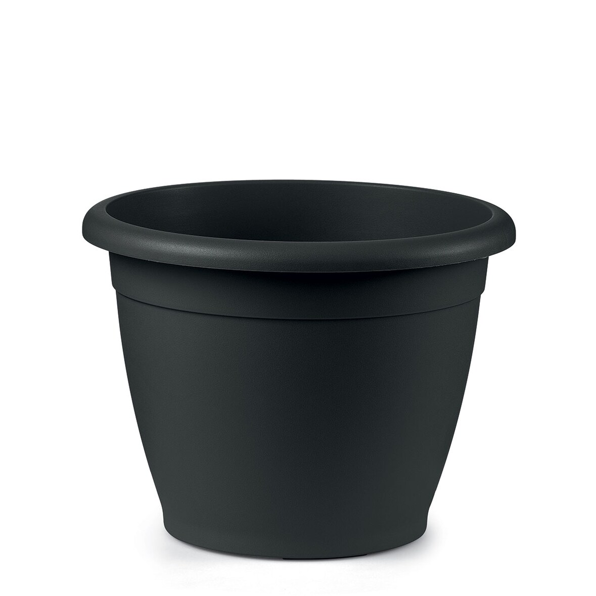 Pflanzgefäß Blumentopf Pflanztopf Naxos rund anthrazit Ø 30 x H 22 cm Veca
