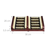 thumbnail of Relaxdays Schuhabstreifer, rutschfester Boden, kräftige PP-Borsten, außen & innen, Holz, Schuhabtreter, dunkelbraun