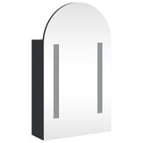 thumbnail of vidaXL Spiegelschrank mit LED-Beleuchtung Gewölbt Schwarz 42x13x70 cm