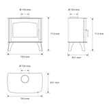 thumbnail of Poêle à Bois Dita 13,1 kW Bûche 63 cm Sannover