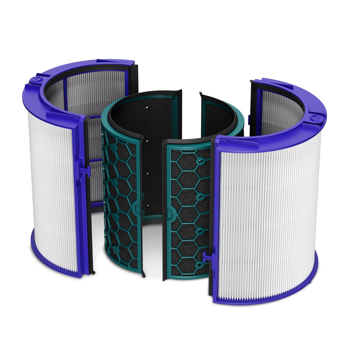 VIOKS Filterset passend wie Dyson 969048-02 HEPA-Filter Pure Hot+Cool Luftreiniger