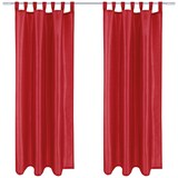 thumbnail of 2er Pack Gardine Blickdicht Alessia mit Schlaufen 140x245cm rot