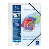 thumbnail of Exacompta 55188E 25x Sammelmappe A4 PP 3 Klappen mit Gummizug Kreacover violett - Transparent