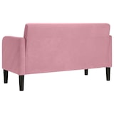 thumbnail of vidaXL Zweisitzer-Sofa Rosa 109 cm Samt