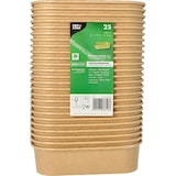 thumbnail of PAPSTAR, Kartonnen Verpakkingsbeker rechthoekig 500 ml 4,1 cm x 17,3 cm x 12,3 cm bruin "100% Fair"