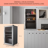 thumbnail of Beersafe XXL Kühlschrank 80 Liter 3 Böden Panoramaglastür Edelstahl Edelstahl