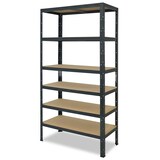 thumbnail of shelfplaza HOME 200x80x40 cm Schwerlastregal in anthrazit mit 6 Böden und 145 kg Traglast pro Boden