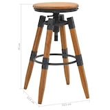 thumbnail of Tabourets De Bar Lot De 2 Bois De Sapin Solide