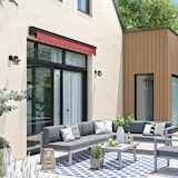 thumbnail of Store banne semi-intégral 2,5x2m en aluminium rouge