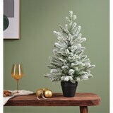thumbnail of Tannenbaum künstlich im Topf 60cm Grün / Weiß