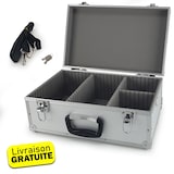 thumbnail of Coffret valise pour 60 Cd - Flight case modulable - 424 x 265 x 173 mm