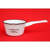 thumbnail of Kochtopf Topf mit Griff 51227 Weiß emailliert Emaille Kasserole Emailetopf Email