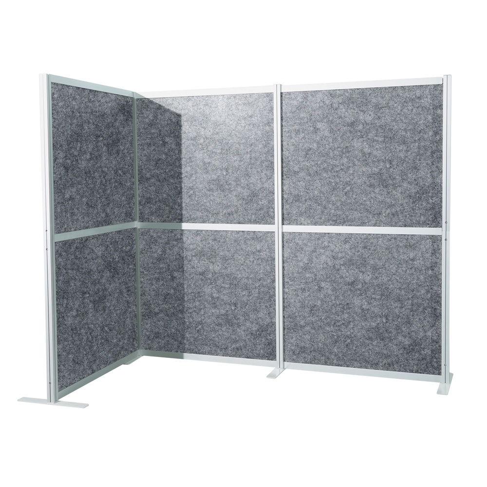 Tabique acústico / Tabique móvil FLEXMIUT MODUL L 167x192 PET gris hjh OFFICE