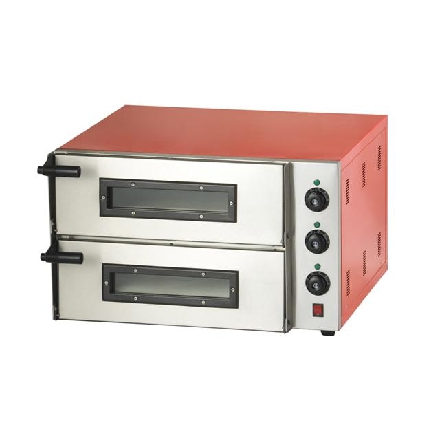 Chefgastro Pizzaofen doppelt 2x1 BxTxH 685x675x430mm