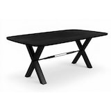 thumbnail of SIT Möbel Esstisch 240x100 cm | 30 mm Platte Mango schwarz | X-Stahlgestell antikschwarz | B 240 x T 100 x H 76 cm | 16149-11 | Serie TABLES & CO
