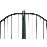 thumbnail of Biscottini Eingangstore 115x6x115 cm - Gartentor für den Außenbereich - Gartenzaun - Hellblaues Schmiedeeisentor