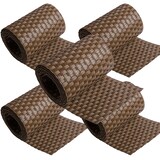 thumbnail of Polyrattan Sichtschutzstreifen Privafence 255x19 cm - Sichtschutz für Doppelstabmatten Zaun 5 Rollen Braun