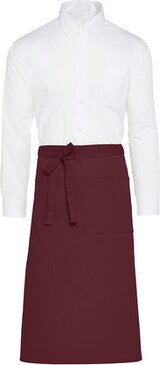 thumbnail of ROME - Recycled Bistro Apron with Pocket: One Size / White