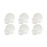 thumbnail of Excelsa set 6 tazzine caffè con piattini Gold porcellana 7 cl bianco