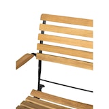 thumbnail of METRO PROFESSIONAL Silla plegable con reposabrazos Baviera set de 2, acero/madera de acacia, natural/negro