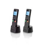 thumbnail of Motorola DOT202 Confezione 2 telefoni cordless, vivavoce, blocco chiamate, rubrica 100 contatti – Nero