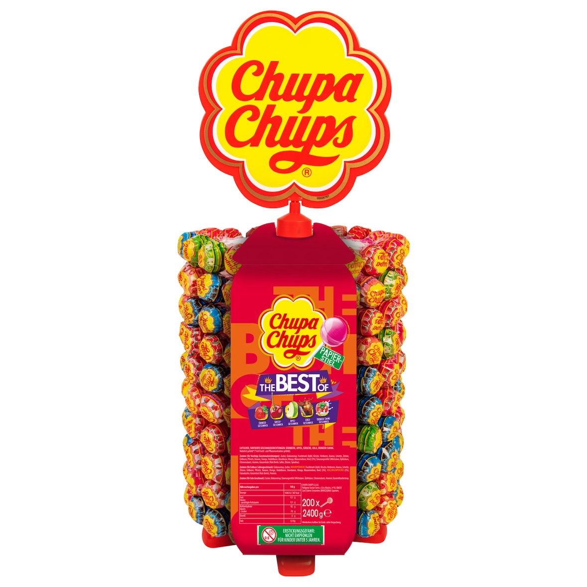 Chupa Chups Lutscherrad The Best Of 200 Lutscher (2,4 kg)