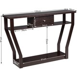 thumbnail of COSTWAY Konsoletisch mit Schublade und Regal, Holzflurtisch, Eingangstisch, Beistelltisch für Eingang, Wohnzimmer