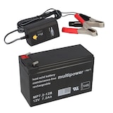 thumbnail of BLEI AKKU BATTERIE 12V 7,2Ah kompatibel GEL 7,0Ah 7Ah für KINDERAUTO LADER
