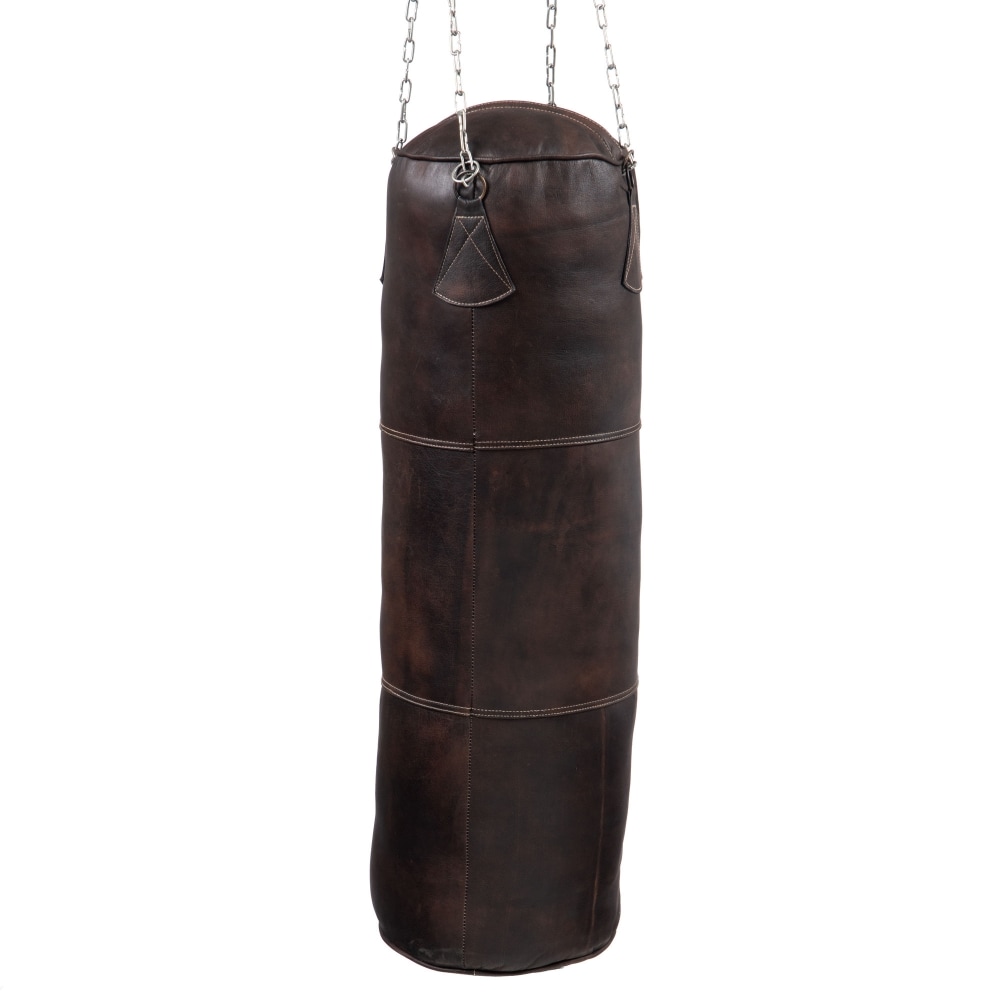 Punching Ball -  Marron Rond Cuir Amadeus 106.6x30.48 cm