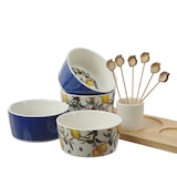 thumbnail of Tapas Set Servierset Servierplatte mit 4 Schalen Dipschalen Fingerfood