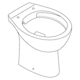 thumbnail of GROHE Stand-Tiefspül-WC Bau Keramik39430 Abgang waagerecht alpinweiß