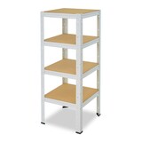 thumbnail of shelfplaza HOME 100x60x60 cm Schwerlastregal in weiß mit 4 Böden und 175 kg Traglast pro Boden