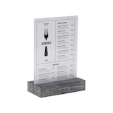 thumbnail of Europel Soporte de tarjetas A5 de polystone antracita, paquete 8 unidades, 351023