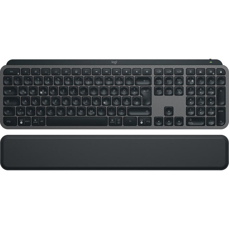 Teclado Aleman Logitech Mx Keys S Rf Wireless + Bluetooth Qwertz Grafito