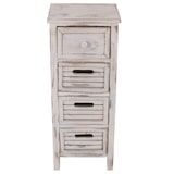 thumbnail of Décoshop26 - Commode meuble à tiroirs 4 tiroirs 74x30x25 cm aspect vintage blanc 04_0006534
