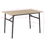 thumbnail of tectake Table de salle à manger industrielle Swansea 120x75x76cm - Bois clair industriel, Chêne Sonoma - 404335