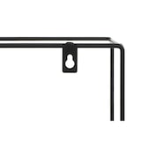 thumbnail of Estante de pared HWC-K76, estante colgante estante flotante, 4 estantes metal madera maciza industrial 51x40x11cm ~ gris oscuro