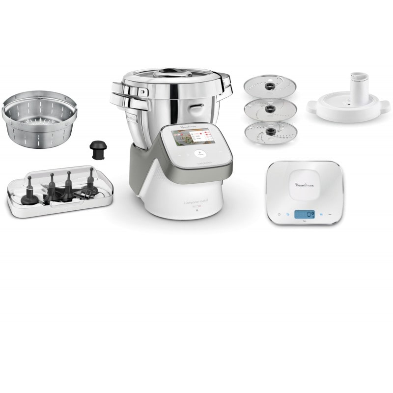Robot Cuiseur  I Companion Touch Xl Blanc Hf938e00 - Usage Non Intensif - Moulinex