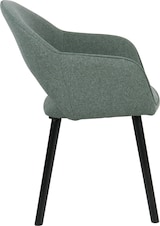 thumbnail of METRO PROFESSIONAL Restaurantstoel Rivenzo, set van 2, staal/hout, groen/zwart