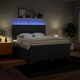 thumbnail of vidaXL Boxspringbett mit Matratze Blau 180x200 cm Stoff