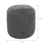 thumbnail of Banco HWC-D22, banco otomano, 42x39cm com certificação MVG ~ veludo cinzento claro