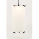 thumbnail of Aubry Gaspard - Abat-jour en coton blanc - Ø 30 H 60 cm