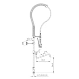thumbnail of Tête de lavage pour lave-vaisselle TOPLINE avec bec pivotant et 2 mitigeurs - Deux trous, 160 x 350 mm