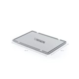 thumbnail of CHEFGASTRO Pizzateigbehälter mit Deckel | HxBxT 8,5x30x40cm | 9 Liter | Stapelbare Pizzaballenbox Pizzaballenbehälter Pizzateigbox Teigbehälter